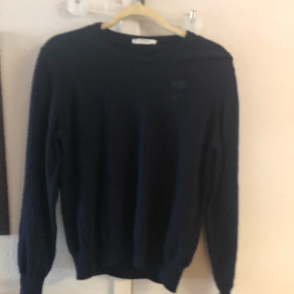 Versace Blue Crewneck Sweater Classic Knit Design- 7A $150 or $125 w/offer